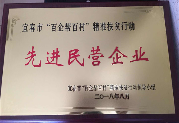 仁和集團(tuán)榮膺宜春市“百企幫百村”精準(zhǔn)扶貧行動(dòng)先進(jìn)民營(yíng)企業(yè)